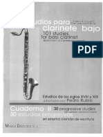 101 Estudios Para Clarinete Bajo