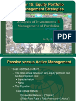 Chapter 15: Equity Portfolio Management Strategies: Analysis of Investments Management of Portfolios
