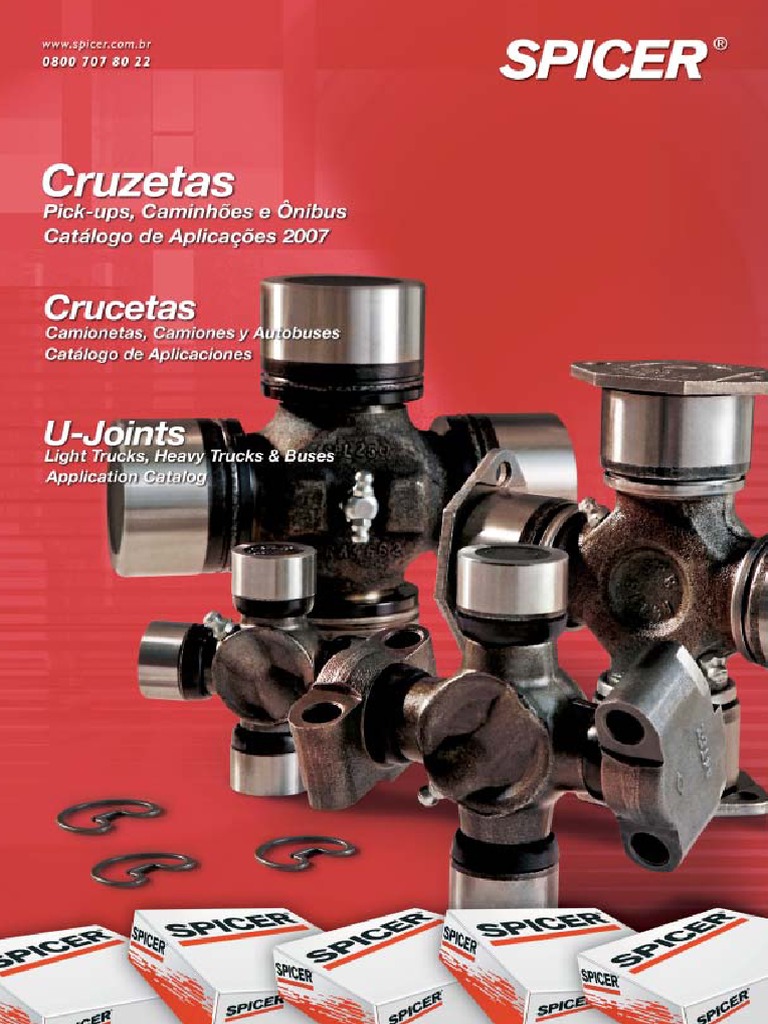 Catálogo de Cruzetas SPICER | PDF