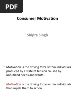 Consumer Motivation: Shipra Singh