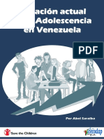 Situación Adolescencia en Venezuela