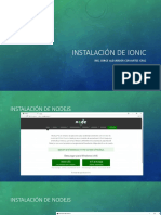 Instalación de Ionic