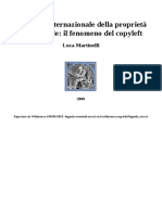 La Tutela Internazionale Della Proprietà Intellettuale: Il Fenomeno Del Copyleft - Martinelli (2009)