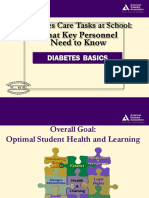 Diabetes Care Tasks at School:: What Key Personnel Need To Know