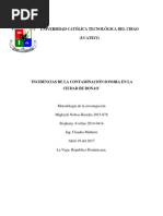 La contaminación ambiental acústica