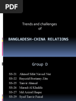 Trends and Challenges Of: Bangladesh-China Relations