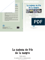 Cadena de Frio para La Sangre PDF