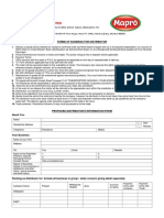 Distributor Biodata Form