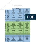 Horarios Planes de Apoyo