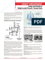 Design and Function of Weight-Loaded Pressure / Vacuum Vents