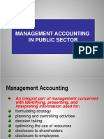 Management Accounting in Public Sector