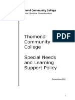 Special Needs and Learning Support Policy