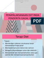 Penatalaksanaan Diit Pada Penderita Gagal Ginjal