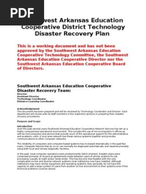 Disaster Recovery Plan