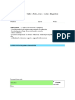 Evaluacion Diagnostico Unidad 3 Primero Basico