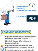 Overview of Financial Statement Analysis