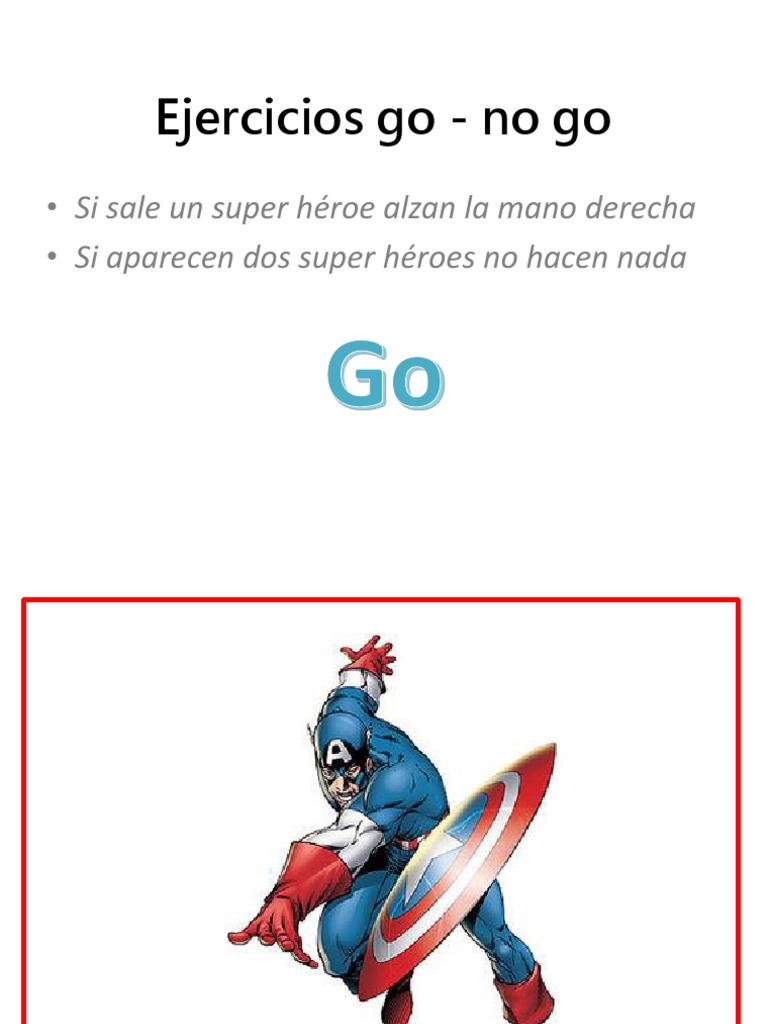 Ejercicios Go/No Go para Bachillerato | PDF