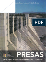 Problemas de Predimensionamiento y Calculo de Presas Delgado Delgado PDF