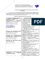 UI y Líneas de Investigación Región Capital