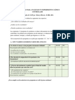 11 Preguntas para Analizar Un Experimento Clínico Controlado