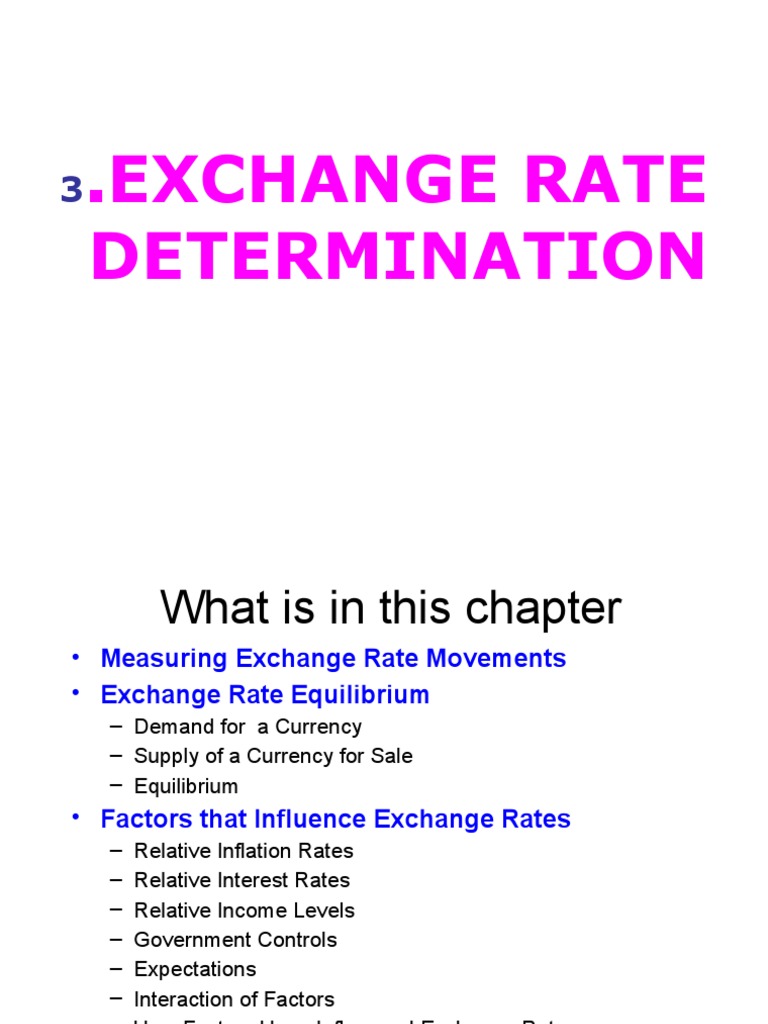 Exchange Rate Determination Factors | PDF | Exchange Rate | Inflation