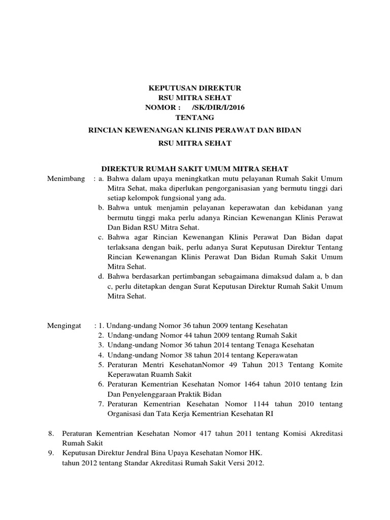 Contoh RKK Perawat Dan Bidan | PDF
