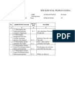 Kisi-Kisi Soal UAS 2018 Kelas X