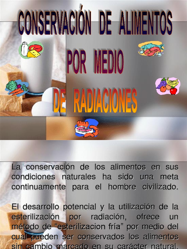 Esterilización de Alimentos por Radiación | PDF | Radiación ionizante ...