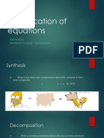 Classification of Equations: Abdi Hassan Inspired By: TV Show " The Simpsons"