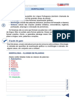 Resumo - 2343960 Tereza Cavalcanti - 45286470 Gramatica 2017 Aula 01 Morfologia PDF