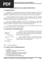 Refrigeration and Air Conditioning