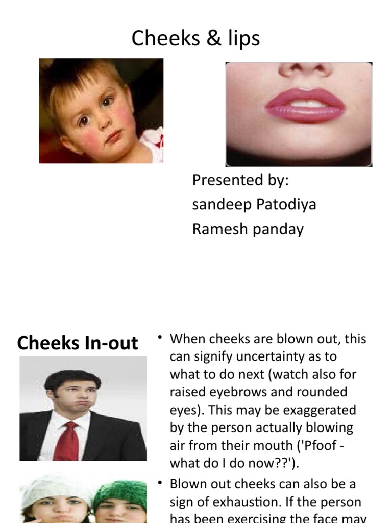 Cheek and Lip Expressions Explained | PDF | Psychological Concepts