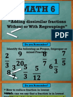 1.1adding Dissimilar Fractions