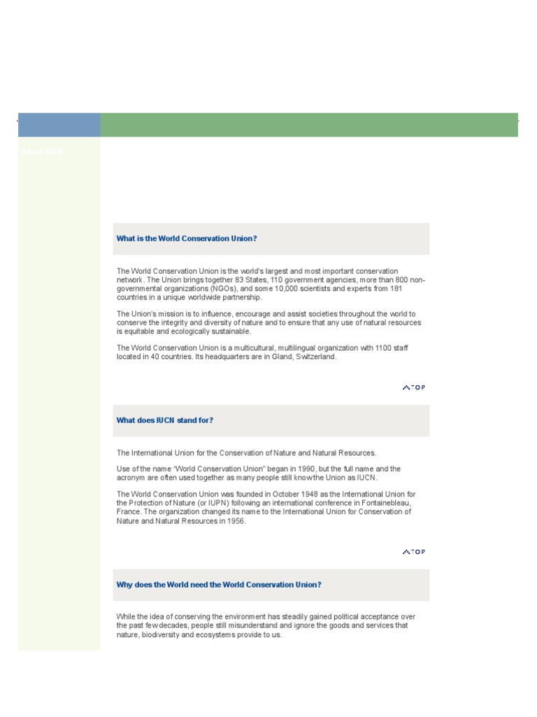 About Iucn Pdf International Union For Conservation Of Nature