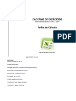 Folha de Cálculo Excel: Cálculos e Fórmulas