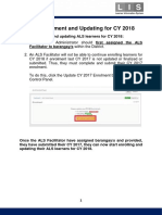 Tutorial - ALS Enrolment and Updating For CY 2018 PDF