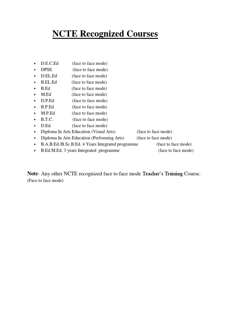 NCTE Recognized Courses | PDF | Language Arts & Discipline