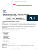 Flow Meter Types Based On Measurement Techniques