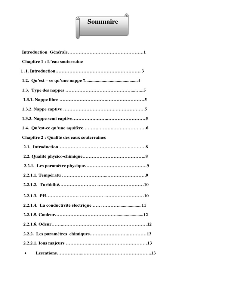 Comment Changer La Date De Prelevement Free Etude-de-la-qualite-des-eaux-souterraines.pdf | Nitrate | Ph