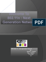 Welcome To 802.11n: Next Generation Network