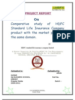 Comparative Study of HDFC Standard Life Insurance Company Product With The Market Player in The Same Domain