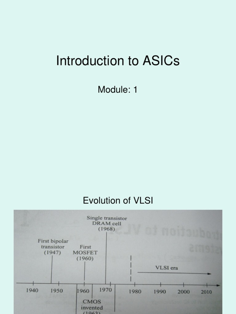 Types of ASICs in VLSI Design | PDF | Very Large Scale Integration ...