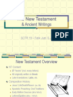 The New Testament & Ancient Writings: SCTR 19 - Felix Just, S.J
