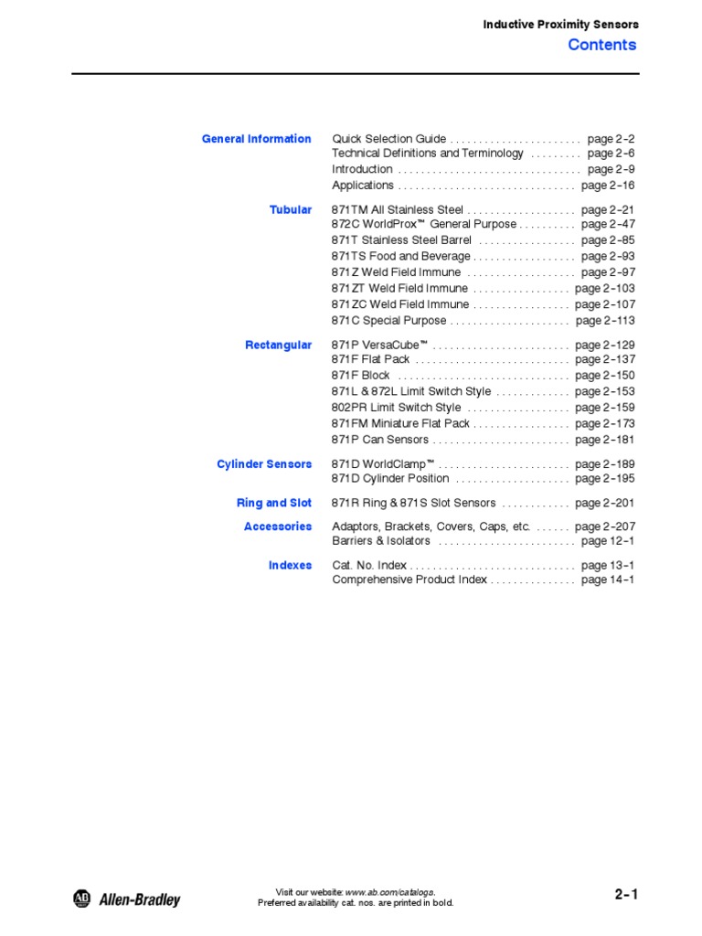 Inductive Proximity Sensors PDF | PDF | Switch | Electric Current