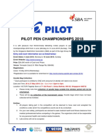 Pilot Pen Championship 2018 Prospectus