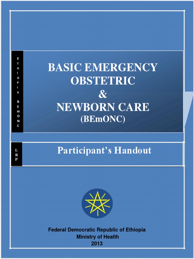 BEmONC Training Manual for Ethiopia | PDF | Midwife | Childbirth