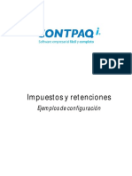 Impuestos y Retenciones Ejemplos de Configuración