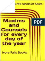 Maxims and Counsels For Every Day of The Year - Saint Francis of Sales