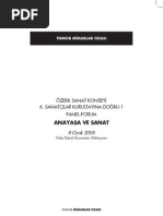 A. SEZER - Sanatsal Yaratma Özgürlüğü Ve Anayasa - Özerk Sanat Konseyi - Anayasa Ve Sanat Paneli