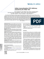 Adult-Onset Ornithine Transcarbamylase (OTC) Deficiency Unmasked by The Atkins' Diet